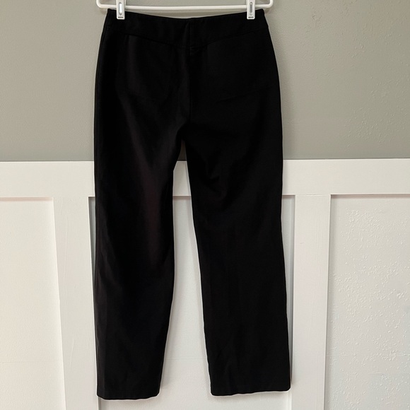 Eileen Fisher Tab Waist Heavyweight Rayon Knit Trouser in Black - Picture 2 of 6